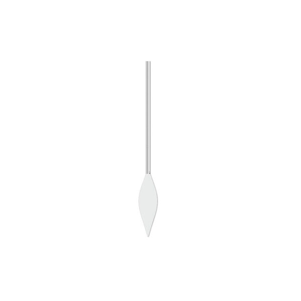 Paddle pin, silver-plated brass, 1-inch spear style, 22 gauge. Sold per pkg of 100. image number 0