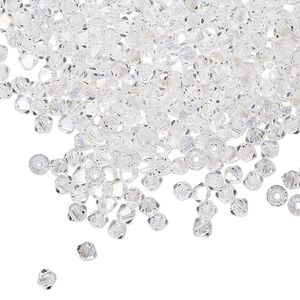 Bead 1440pk crystal argent flare, Preciosa Czech crystal 3mm bicone