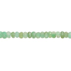 Chrysoprase 1pkg1, hand-cut faceted rondelle bead natural 13 inch 4x2mm-5x3mm