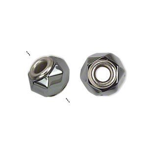 Hemalyke™ / brass 1pkg4, imitation rhodium-plated faceted rondelle bead 13x10mm Dione®