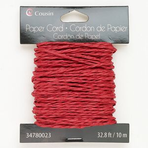 Paper 1pkg1, twisted round cord 10 meter red 2mm