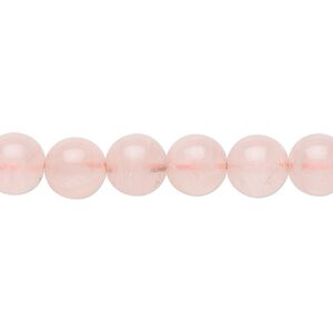 Rose quartz 1pkg1, round bead 15.5-16 inch 8mm