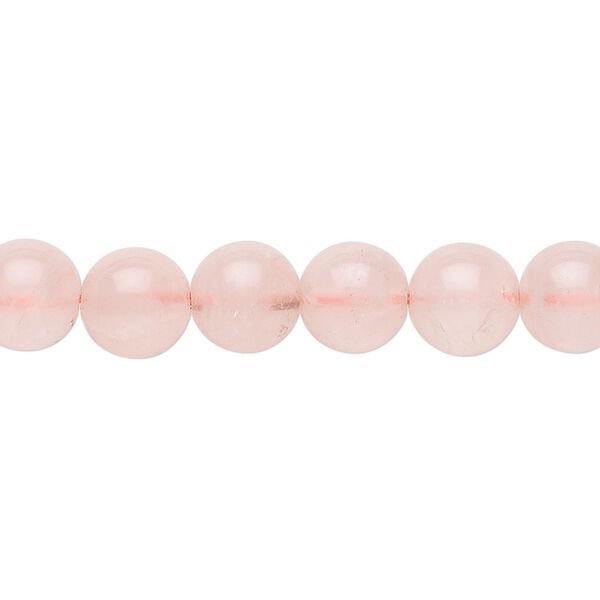 Rose quartz 1pkg1, round bead 15.5-16 inch 8mm image number 0