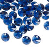 Drop 12pk dark sapphire, Crystal Passions® Regenerated 8mm pendant mini disk 6428 image number 1