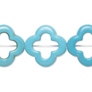 Magnesite 1pkg1, puffed modified open round bead 15 inch 20x19mm-20x20mm