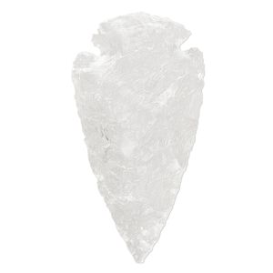 Quartz crystal 1pkg1, hand-knapped undrilled arrowhead gift natural 2x1.125 to 2.666x0.375 inch