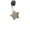 Labradorite 1pkg1, hand-cut 2sided carved star bead natural, 15mm image number 0