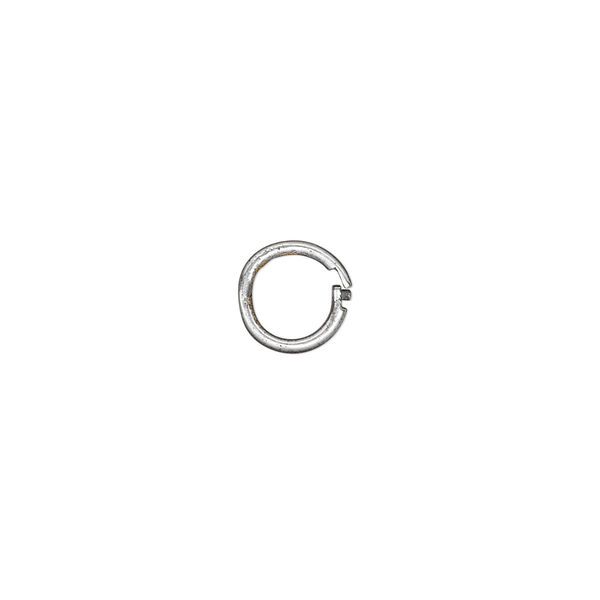 Loop Lock™, JBB Findings, antique silver-plated brass, 8mm smooth round. Sold per pkg of 4. image number 0