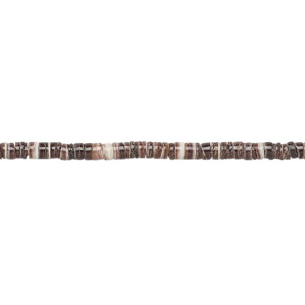 Bead, violet oyster shell (natural), 2-3mm hand-cut heishi, Mohs hardness 3-1/2. Sold per 15-1/2" to 16" strand. image number 0