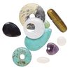 Multi-gemstone / glass 1pkg10, mixed shape drop mix 13x12mm-45x45mm image number 0