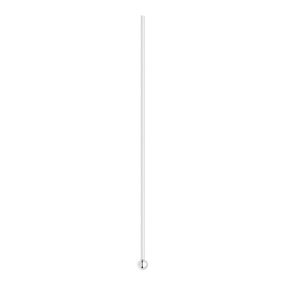 Head pin 1pkg10 sterling silver, 1.5 inch / 1.5mm ball tip, 24 gauge image number 1