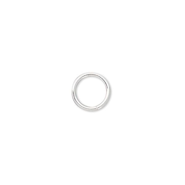 Jump ring, sterling silver-filled, 9mm soldered round, 7mm inside diameter, 18 gauge. Sold per pkg of 100. image number 0
