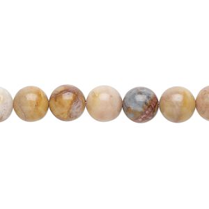 Venus jasper 1pkg1, round bead natural 15.5-16 inch 8mm