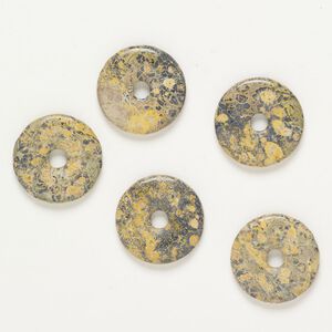 Focal picture jasper 5pk 30mm donut, B- grade natural