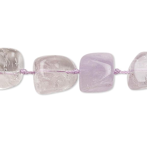 Bead, amethyst (natural), small to medium graduated nugget, Mohs hardness 7. Sold per 16-inch strand. image number 0