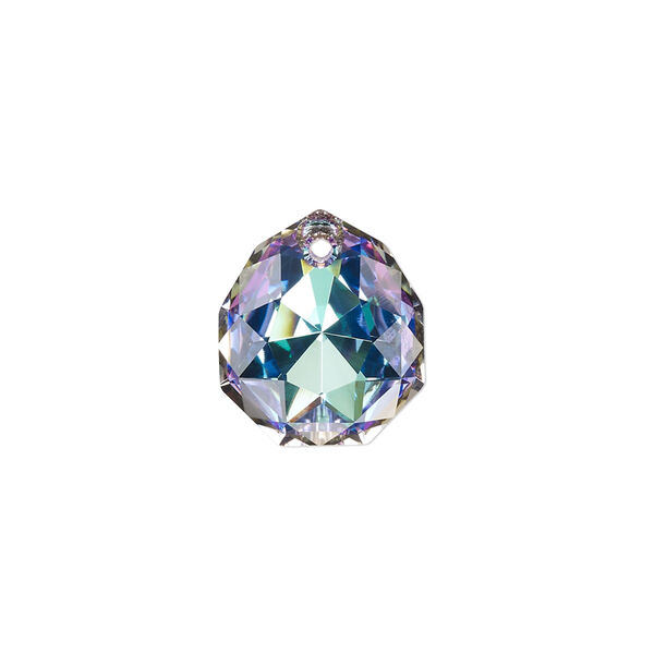 Drop 1pk crystal vitrail light, Crystal Passions® 16x13.5mm pendant majestic 6436 image number 0