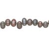 Freshwater pearl 1pkg1, top-drilled rice, 14 inch dusty copper rose 6x4mm-8x5mm cultured image number 0