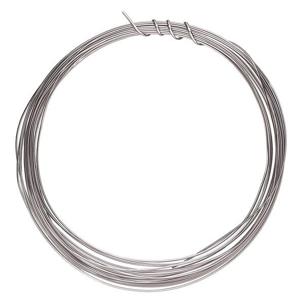 Wire, ParaWire™, titanium-finished copper, half-round, 21 gauge. Sold per 4-yard section. image number 0