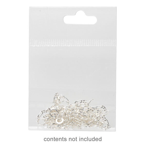 Bag, Clean-Vu®, plastic, clear, 2x2 inches with hole. Sold per pkg of 1,000. image number 0