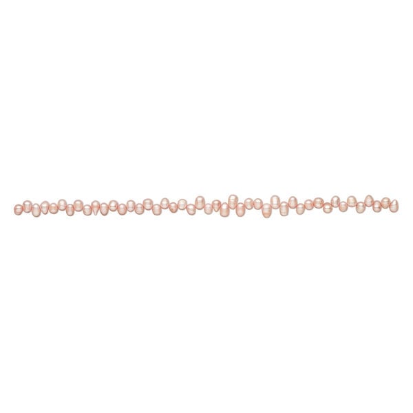 Freshwater pearl 1pkg1, top-drilled rice, 14 inch dark peach 6x5mm-10x6mm cultured image number 1