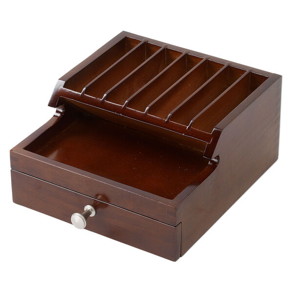 Tool organizer, Park Your Pliers™, wood, brown, 7 x 3-1/2 x 6-1/2 inches. Sold individually. image number 2