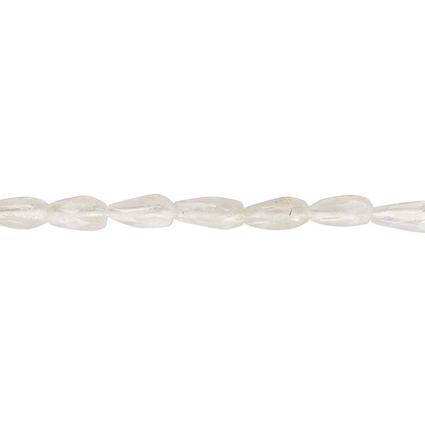 Rainbow moonstone 1pkg1, hand-cut faceted teardrop bead natural 15 inch 5x3mm-9x4mm image number 0