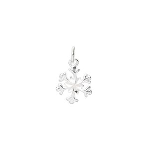 Charm, sterling silver, 10mm snowflake. Sold per pkg of 4.