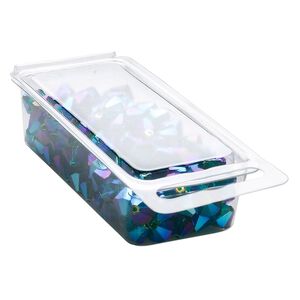Box, plastic, clear, 4-1/4 x 1-3/4 x 1-inch clamshell blister. Sold per pkg of 100.