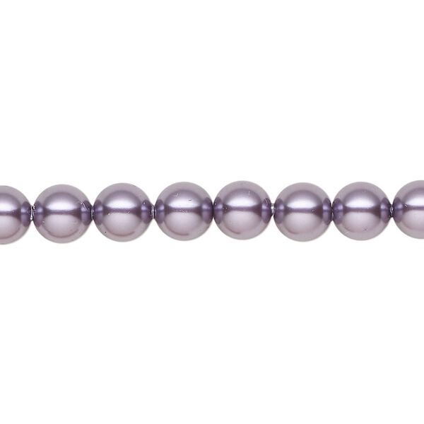 Pearl 500pk light amethyst pearl, Swarovski® 6mm round 5810 image number 0