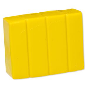 Polymer clay, Sculpey® PREMO, pkg/2 ounces, cadmium yellow hue.