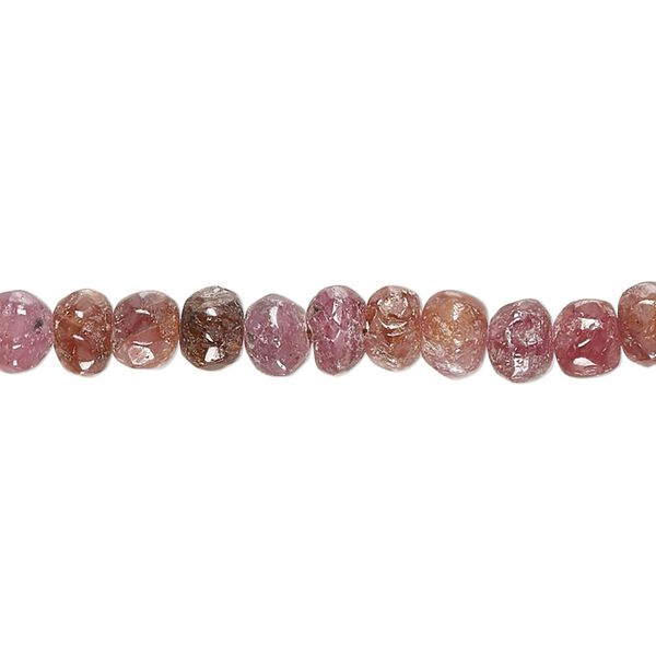 Multi-sapphire 1pkg1, hand-cut tumbled faceted rondelle bead natural 13 inch 5x3mm-7x6mm image number 0