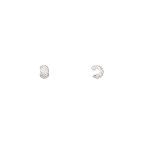 Crimp cover, silver-plated brass, 3.5x3mm stardust rondelle. Sold per pkg of 100. image number 0