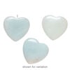 Amazonite 1pkg3, half-drilled puffed heart bead natural, 17-19mm image number 1