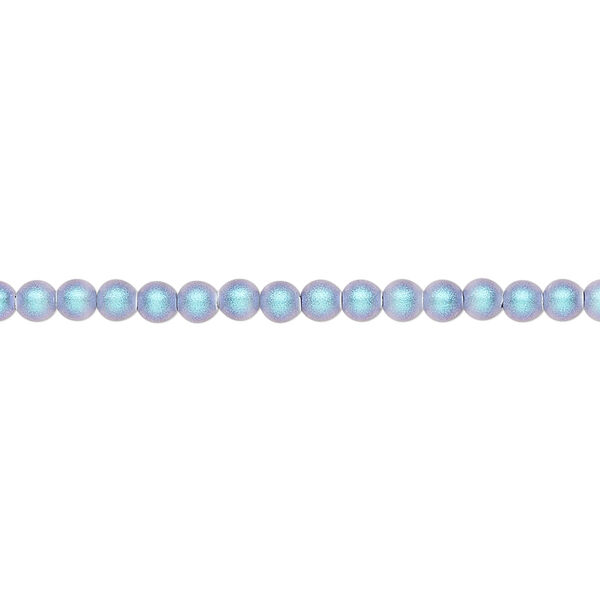 Pearl 100pk iridescent light blue, Crystal Passions® 3mm round 5810 image number 0