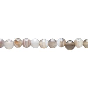 Botswana agate 1pkg1, round bead natural 15 inch 4-5mm