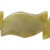 Olive new "jade" 1pkg1, wavy curve bead natural, 15 inch 39x25mm-41x27mm image number 0