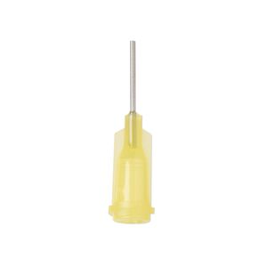Syringe tip, polypropylene and stainless steel, yellow, 20-gauge tip. Sold per pkg of 20.