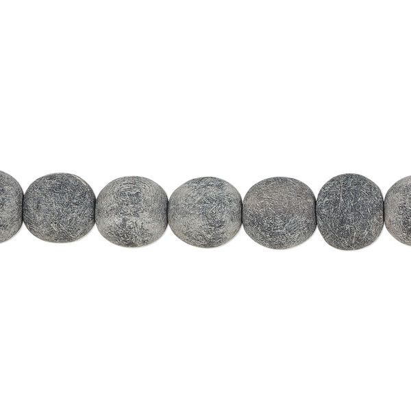 Bead, horn (natural), matte, 8mm round. Sold per 15-1/2" to 16" strand, approximately 45 beads. image number 0