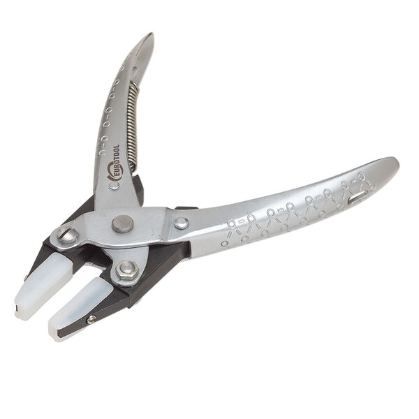 Pliers, EUROTOOL&reg;, parallel, steel and nylon, black and clear, 5-1/2 inches. Sold individually. image number 1