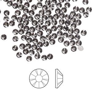 Flat back 1pkg1440, lilac ash foil back Preciosa MAXIMA Czech crystal hotfix rhinestone, 2.7-2.9mm chaton rose round SS10