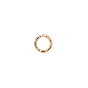 Jump ring, 14Kt gold-filled, 9mm round, 6.6mm inside diameter, 16 gauge. Sold per pkg of 10.