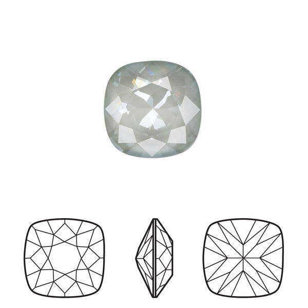 Fancy stone 1pk crystal agave ignite LacquerPRO, Crystal Passions® 12mm cushion 4470 image number 0