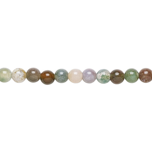 Bead, fancy jasper (natural), 4mm round, B grade, Mohs hardness 6-1/2 to 7. Sold per 15-1/2" to 16" strand. image number 0