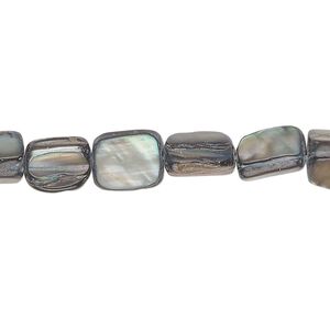 Bead, mother-of-pearl shell (dyed), dark turquoise blue, 10x5mm-12x8mm stick, Mohs hardness 3-1/2. Sold per 15-inch strand.