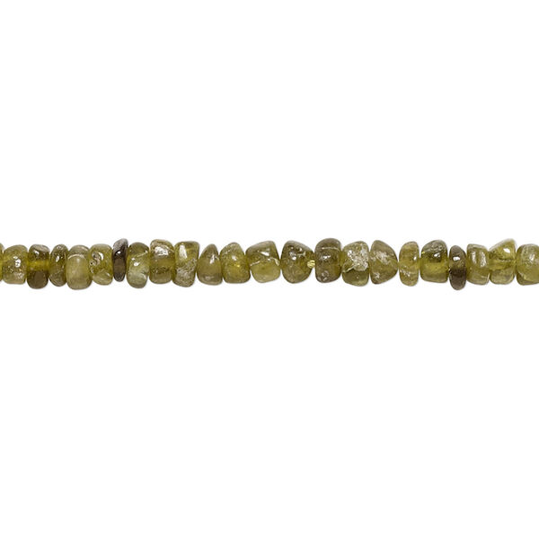 Bead, vesuvianite (natural), 3x1mm-4x3mm hand-cut rondelle, D grade, Mohs hardness 6-1/2. Sold per 14-inch strand. image number 0