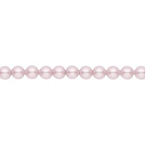 Pearl 500pk powder rose, Crystal Passions® 4mm round 5810