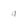 Bail, ice-pick, antiqued sterling silver, 10x7mm single-sided heart and arrow, 4mm grip length. Sold individually. image number 1