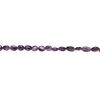 Amethyst 1pkg1, hand-cut puffed oval bead natural, 13 inch dark 9x9mm-14x10mm image number 1