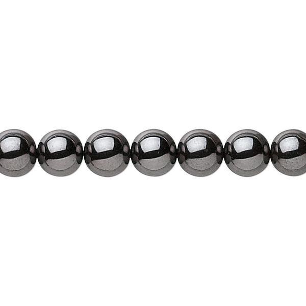 Bead, Hemalyke™ (man-made), 7mm round. Sold per 15-1/2" to 16" strand. image number 0