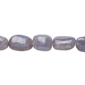 Tanzanite 1pkg1, flat nugget bead 8 inch small